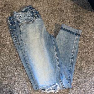 AE light wash jeggings